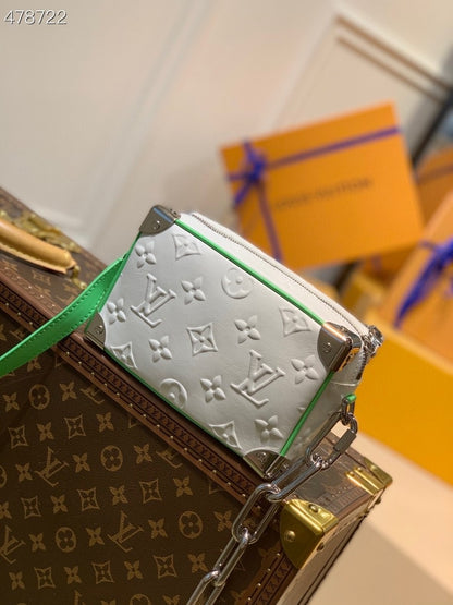 LV Mini Soft Trunk 18cm Zoom with Friends Monogram Canvas Spring/Summer Collection M44480 White