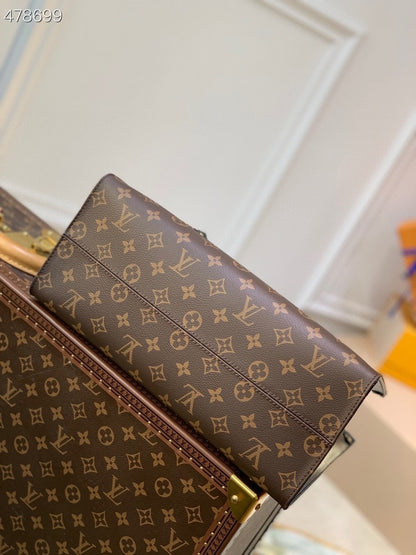 LV Onthego MM Fall In Love Monogram Canvas For Women, Women’s Handbags, Shoulder Bags 13.8in/35cm LV M45888