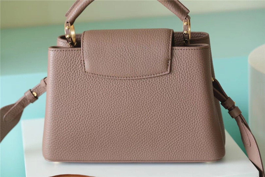 LV Capucines BB Taurillon Light Brown For Women,  Shoulder And Crossbody Bags 26cm/10.6in LV