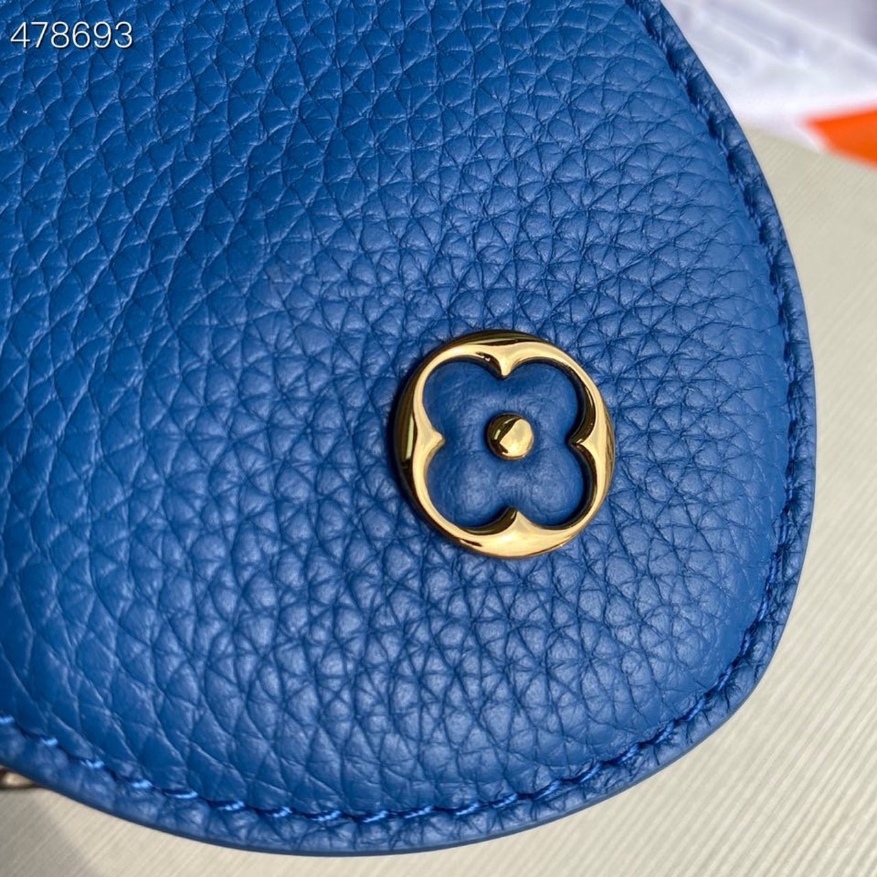 LV Woven Capucines Python Handle Bag 27cm Taurillon Leather Spring/Summer 2021 Collection N98388, Blue