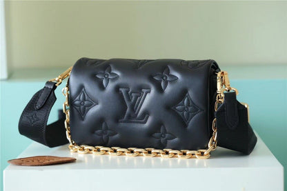 LV Wallet On Strap Bubblegram Monogram In Wallets and Small Leather Goods For Women M81398 7.9in/20cm LV M81398