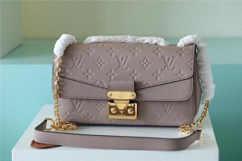 LV Marceau Monogram Empreinte Dove Gray For Women, Shoulder And 
