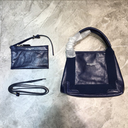 Balen Navy XS Tote Bag In Blue, For Women,  Bags 12.6in/32cm