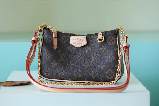 LV Easy Pouch On Strap Monogram Canvas For Women,  Shoulder And Crossbody Bags 19cm/7.5in LV