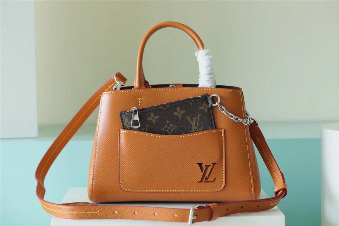 LV Marelle Epi Caramel Brown For Women, Women’s Handbags, Shoulder And Crossbody Bags 9.8in/25cm LV 