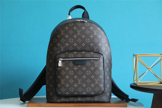 LV Josh Backpack Monogram Macassar For Men, Bags, Backpack 15.7in/40cm LV M45349