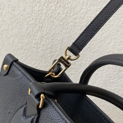 LV On The Go PM Bag Monogram Empreinte 9.8in/25cm Black LV M45653