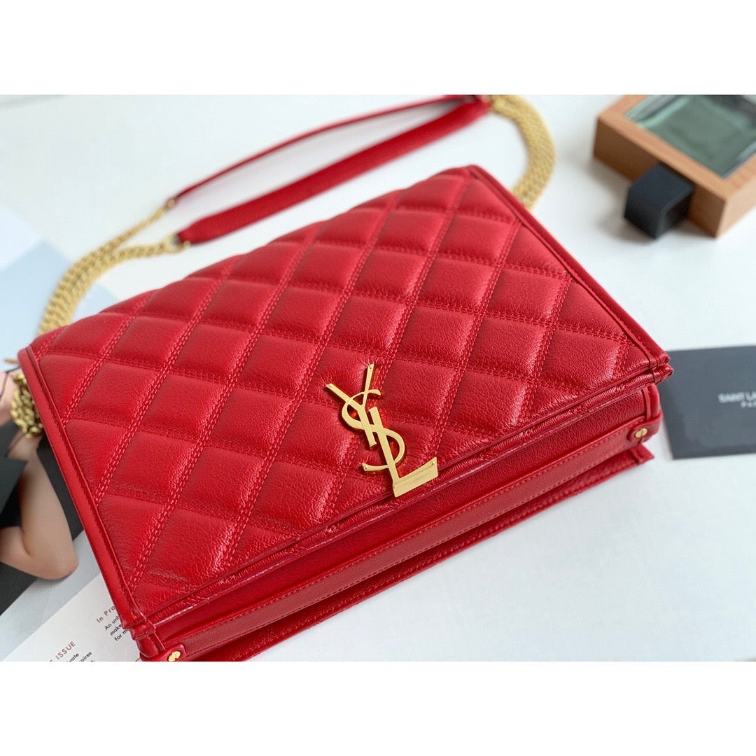 YSSL Becky Small Shoulder Bag Red For Women 10.5in/27cm YSL