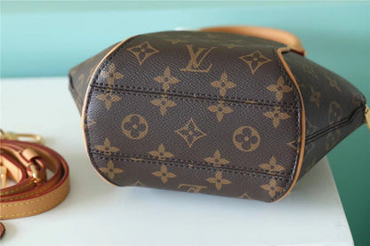 LV Ellipse BB Handbag Created By Nicolas Ghesquiere From Classic Monogram Canvas For Women Brown 23cm/8.9in LV