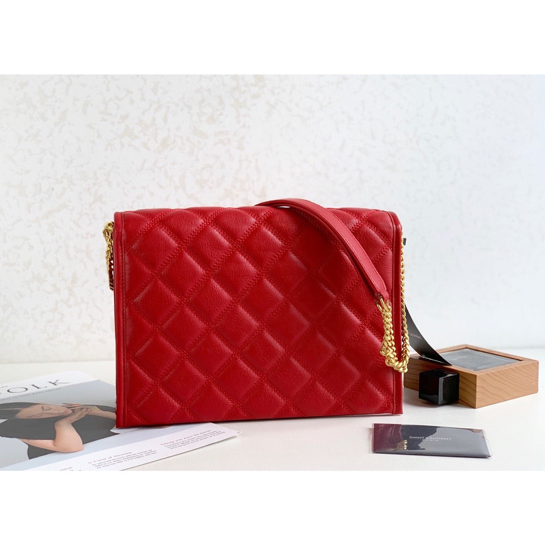 YSSL Becky Small Shoulder Bag Red For Women 10.5in/27cm YSL