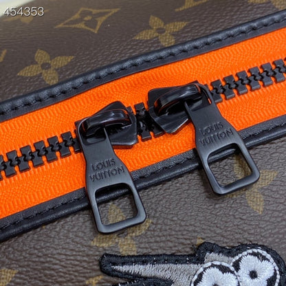 LV X Virgil Abloh Keepall Bandouliere 50 Monogram Canvas For Men, Bags 19.7in/50cm LV M45616