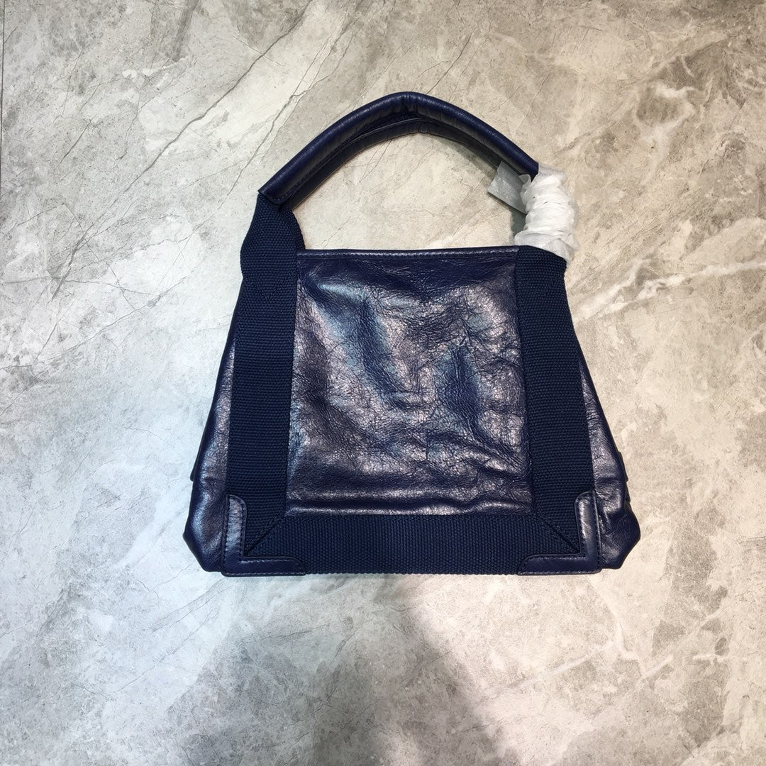 Balen Navy Small Cabas Tote Bag In Blue, For Women,  Bags 18.5in/47cm