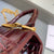 Balen Hourglass Mini Handbag With Chain In Dark Red, For Women,  Bags 4.7in/12cm
