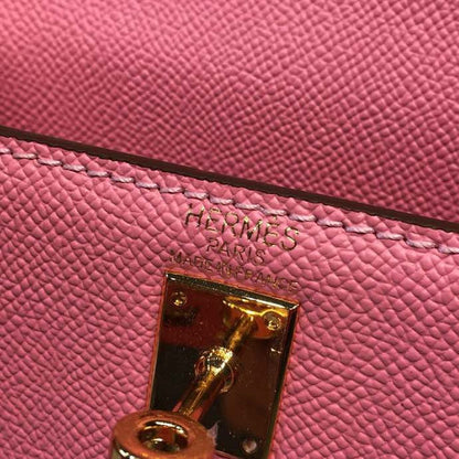 HM Mini Kelly KP Pochette Pink For Women Gold Toned Hardware 8.7in/22cm