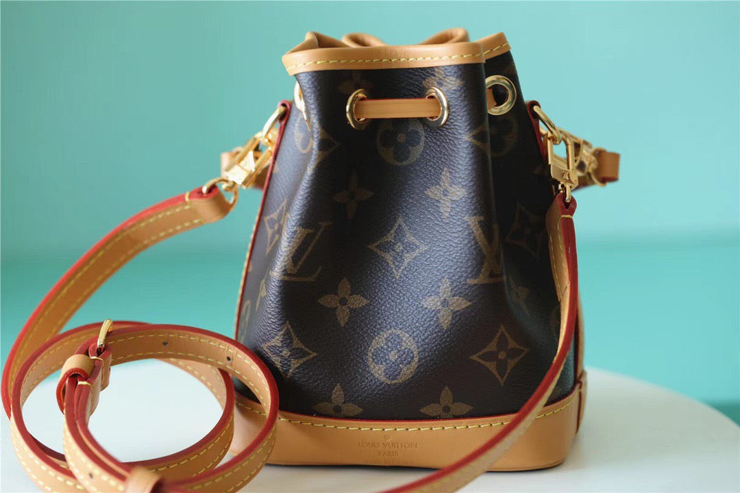 LV Nano Noe Monogram Canvas For Women,  Shoulder And Crossbody Bags 16cm/6.3in LV M81266