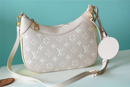 LV Bagatelle BB Monogram Empreinte Beige / Pink / Yellow For Women,  Shoulder And Crossbody Bags 22cm/8.7in LV M46113