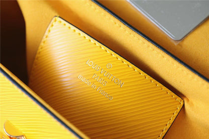 LV Twist MM Epi Sunflower Yellow For Women, Women’s Bags, Shoulder And Crossbody Bags 9.1in/23cm LV M59888