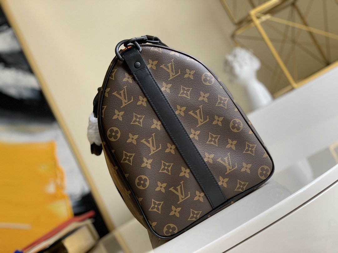 LV Keepall Bandouliere 45 Monogram Canvas For Men, Men’s Bags, Travel Bags 17.7in/45cm LV