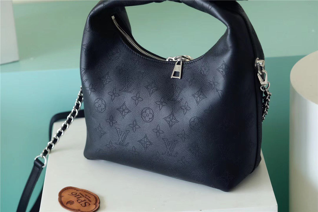 LV Why Knot MM Mahina Black For Women,  Shoulder And Crossbody Bags 13.4in/34cm LV M20788