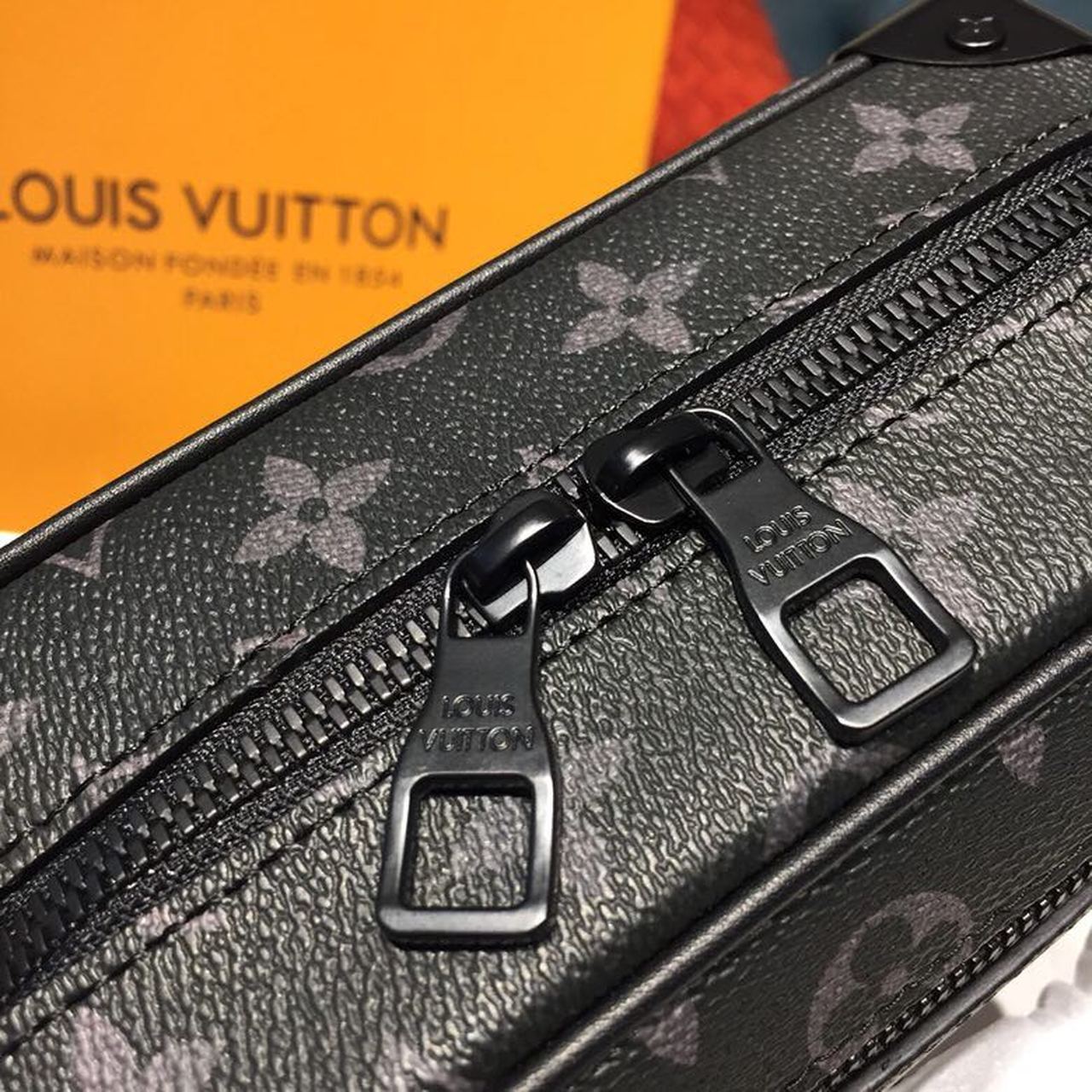 LV Mini Soft Trunk Monogram Eclipse Canvas By Virgil Abloh For Men, Bags 7.3in/18.5cm LV M44735