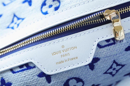 LV Neverfull MM Monogram Blue For Women,  Shoulder And Crossbody Bags 12.2in/31cmLV M46220