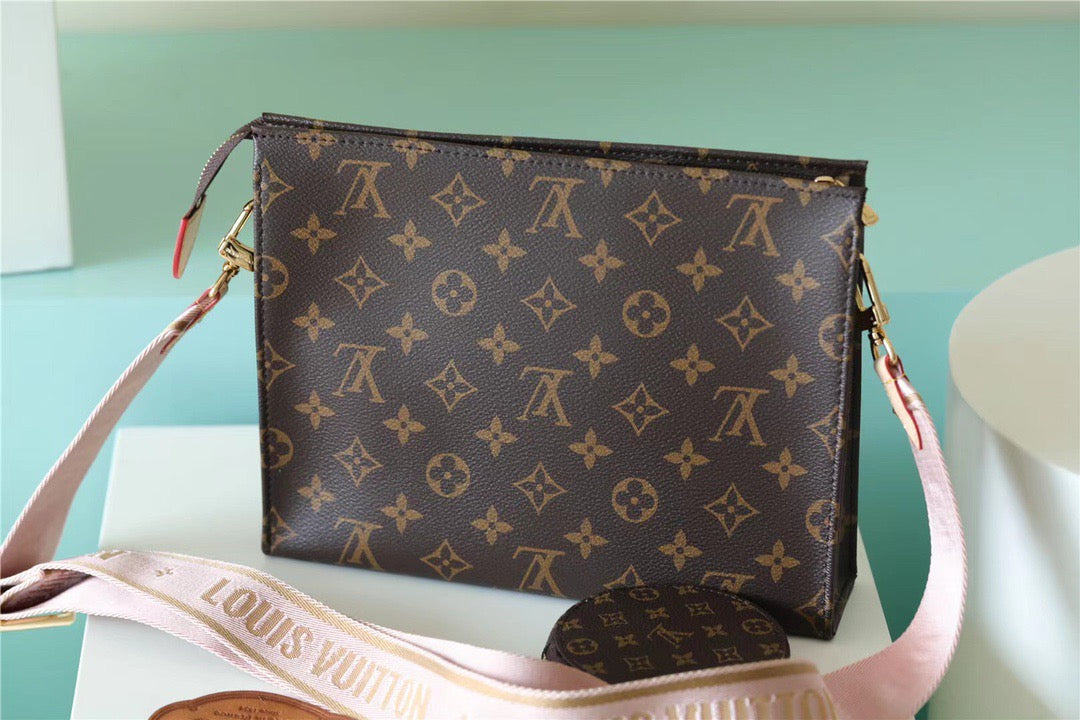 LV Pochette Double Monogram Canvas For Women, Women’s Bags, Shoulder And Crossbody Bags 10.2in/26cm LV