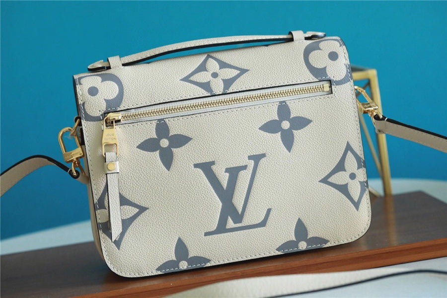 LV Pochette Metis Monogram Empreinte White For Women, Women’s Handbags, Shoulder Bags And Crossbody Bags 9.8in/25cm LV 