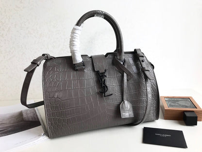 YSSL Monogram Cabas Small Gray For Women 12in/31cm YSL