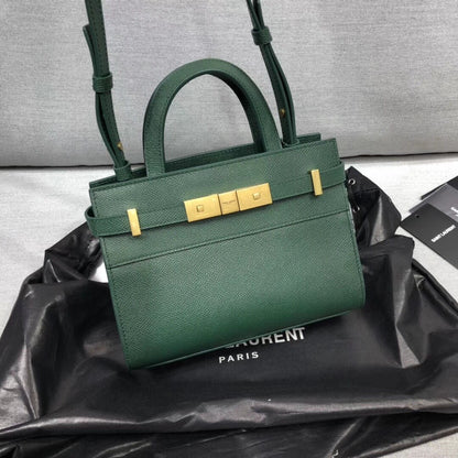 YSSL Manhattan Nano Shopping Bag In Box Green For Women 8.2in/21cm YSL