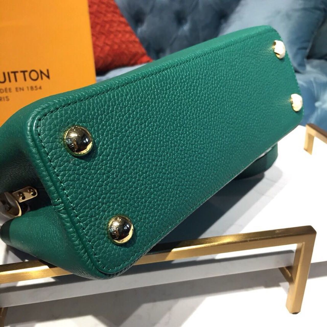 LV Capucines BB Taurillon And Python Green For Women,  Shoulder And Crossbody Bags 10.6in/27cm LV