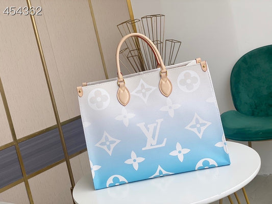 LV Onthego GM Tote Bag Blue For Women 41cm LV M57639