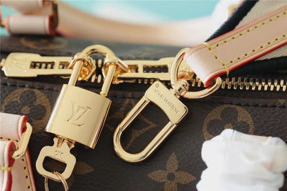 LV Speedy Bandouliere 20 Monogram Canvas Black For Women,  Shoulder And Crossbody Bags 20cm/7.9in LV M46234