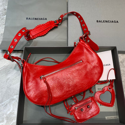 Balen Le Cagole XS Shoulder Bag In Red, For Women,  Bags 13in/33cm