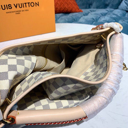 LV Artsy MM Damier Azur Canvas For Women,  Shoulder Bags 16.1in/41cm LV N40253