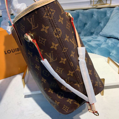 LV Neverfull MM Tote Bag Monogram Canvas For Women, Women’s Handbags, Shoulder Bags 12.6in/32cm LV M40995