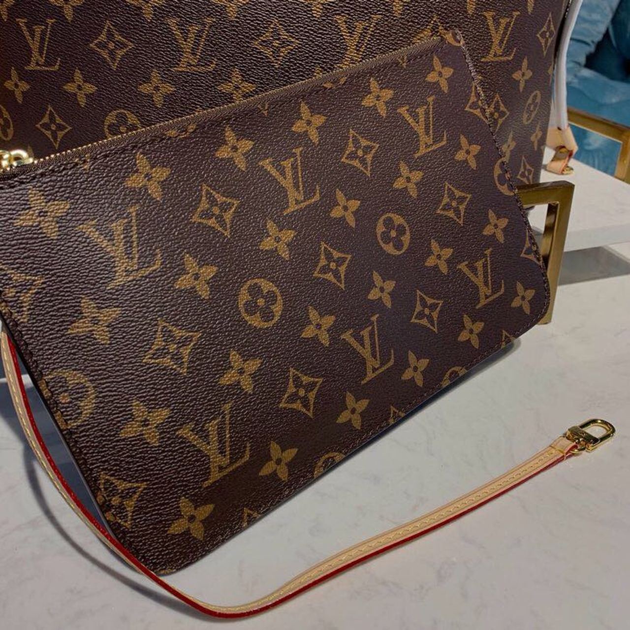 LV Neverfull MM Tote Bag Monogram Canvas Beige For Women,  Shoulder Bags 12.6in/32cm LV M40995