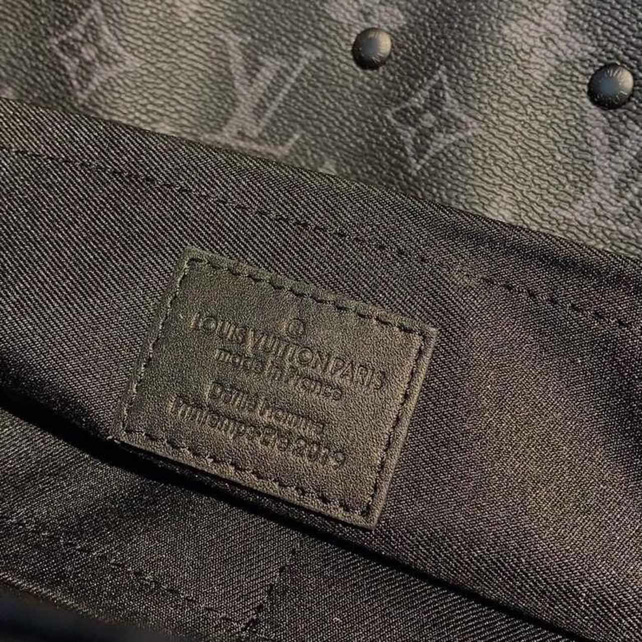 LV Steamer PM Monogram Eclipse Canvas By Virgil Abloh For Men, Handbags, Shoulder And Crossbody Bags 13.8in/35cm LV M44731