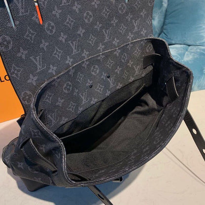 LV Steamer PM Monogram Eclipse Canvas By Virgil Abloh For Men, Handbags, Shoulder And Crossbody Bags 13.8in/35cm LV M44731