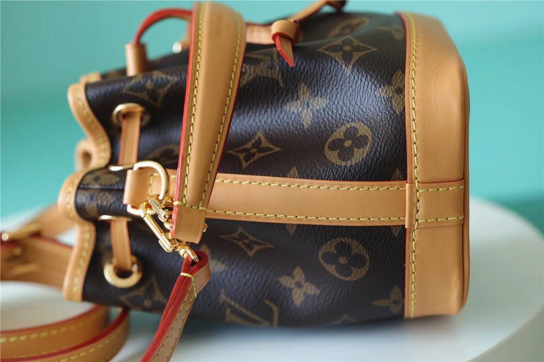 LV Nano Noe Monogram Canvas For Women,  Shoulder And Crossbody Bags 16cm/6.3in LV M81266