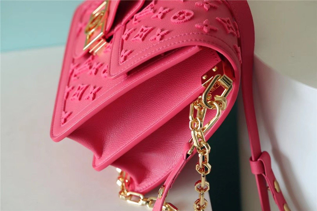 LV Mini Dauphine Monogram Fluo Pink For Women,  Shoulder And Crossbody Bags 18.5cm/7.3in LV M20747