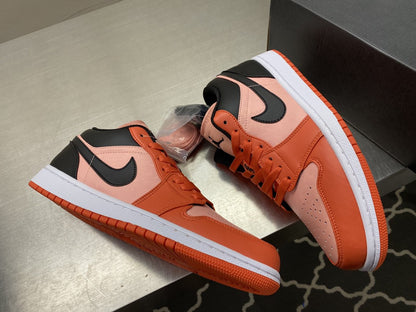 Nike air Jordan 1 Low Orange Black For Men DM3379-600