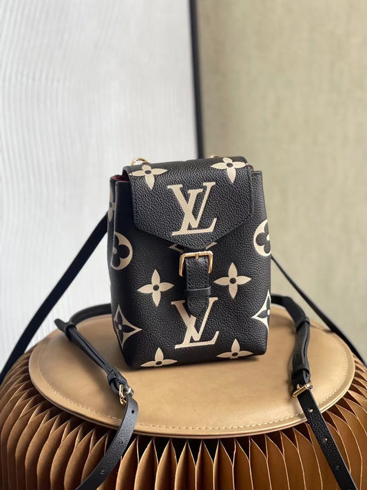 LV Tiny Backpack Monogram Empreinte Black For Women, WoBags 19cm LV M80738