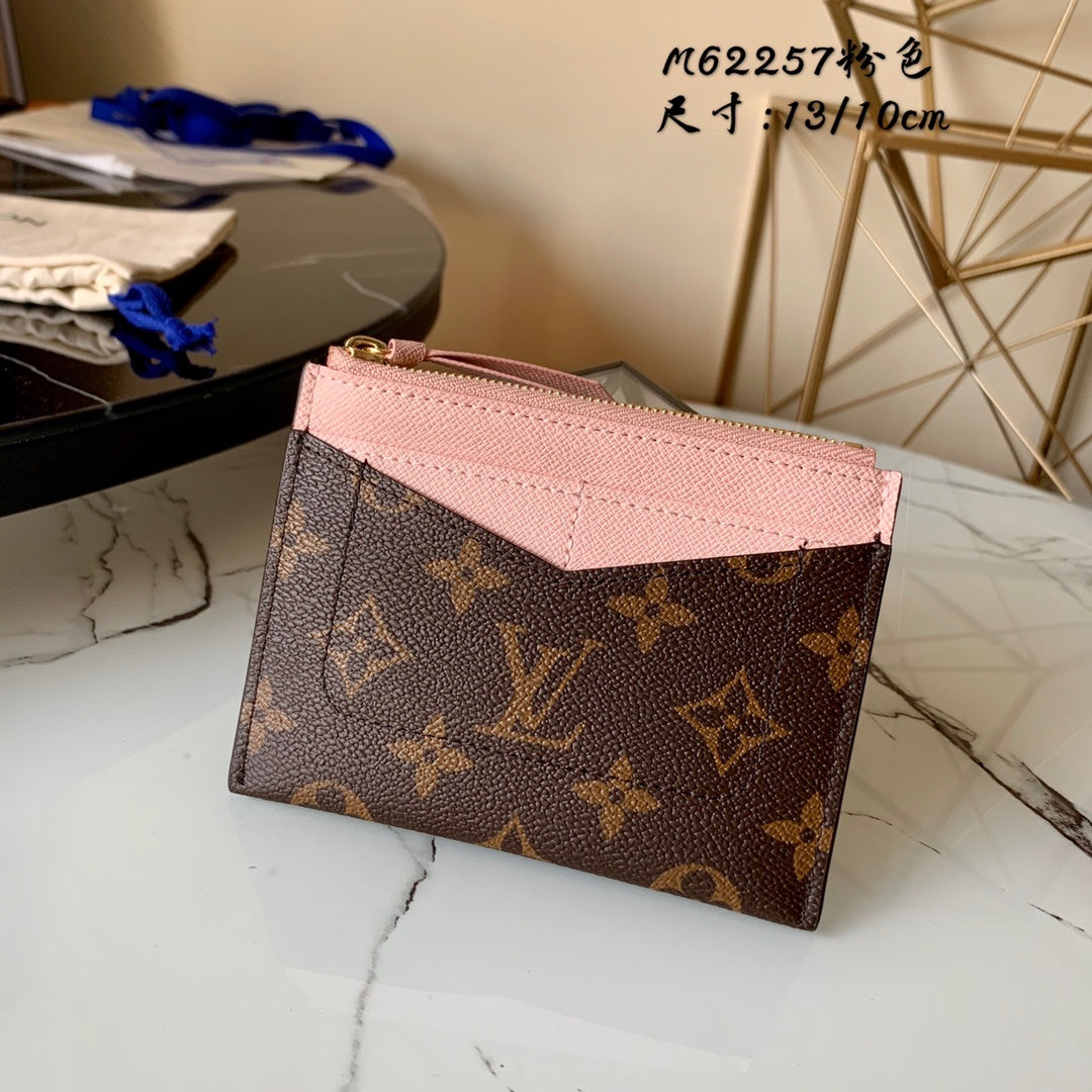 LV Porte-Carte Zippe 13cm Brown