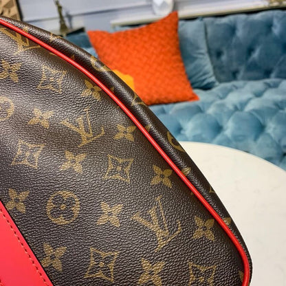 LV Keepall Bandouliere 50 Monogram Canvas Red For Men, Bags 19.7in/50cm LV M44740