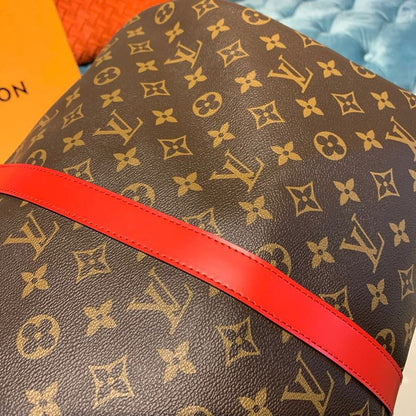 LV Keepall Bandouliere 50 Monogram Canvas Red For Men, Bags 19.7in/50cm LV M44740