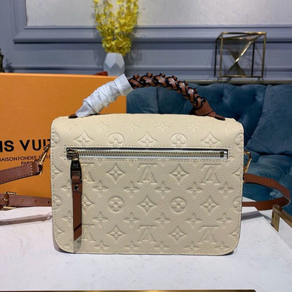 LV Pochette Metis Monogram Empreinte Creme Beige/Caramel For Women,  Shoulder And Crossbody Bags 9.8in/25cm LV M53940