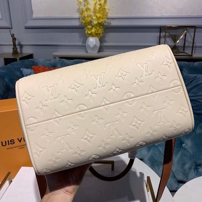 LV Speedy Bandouliere 25 Monogram Empreinte Creme For Women,  Shoulder And Crossbody Bags 9.8in/25cm LV M44736