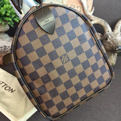 LV Speedy 30 Bag Damier Ebene Canvas For Women 11.8in/30cm Brown LV N41364