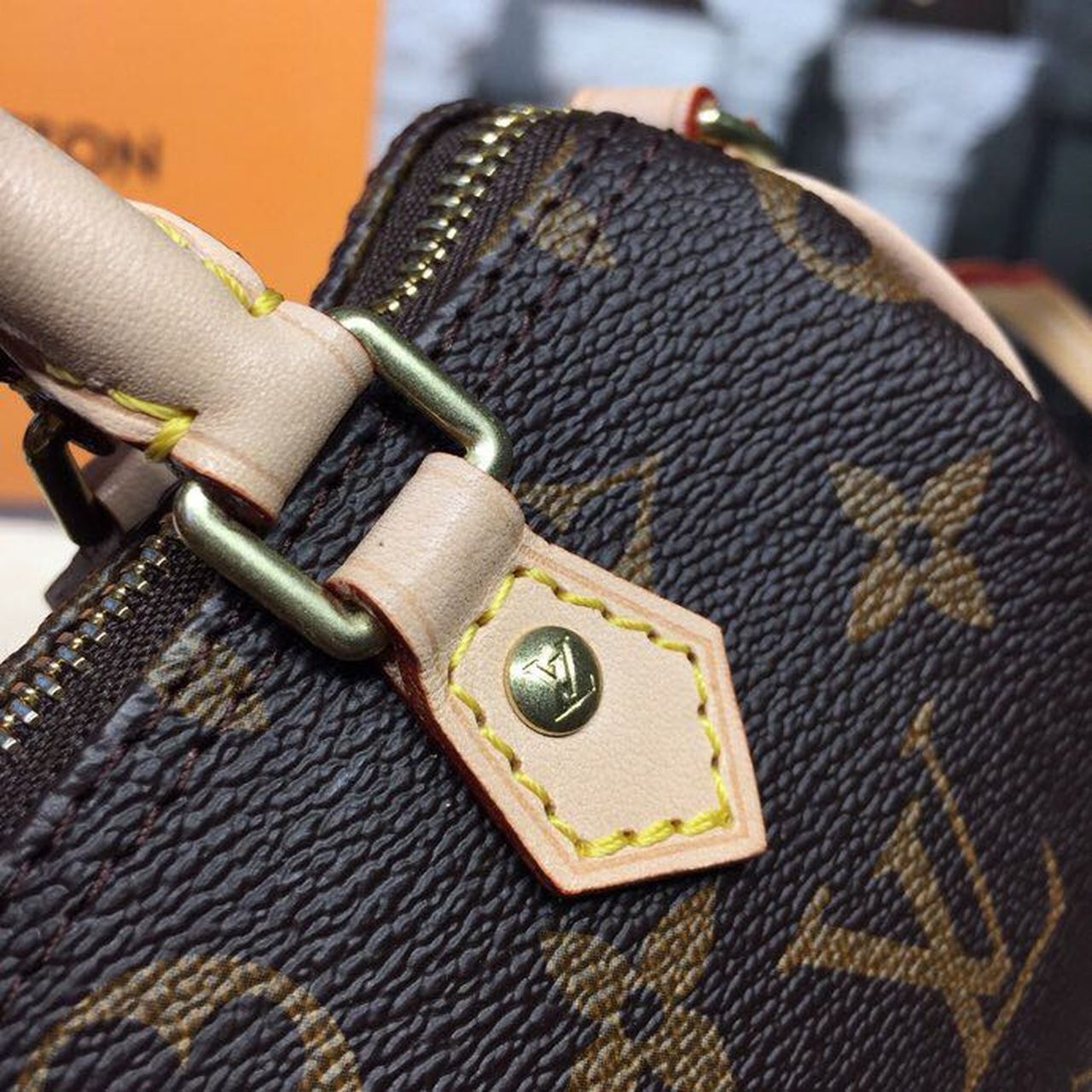 LV Nano Speedy Monogram Canvas For Women,  Shoulder And Crossbody Bags 6.3in/16cm LV M61252