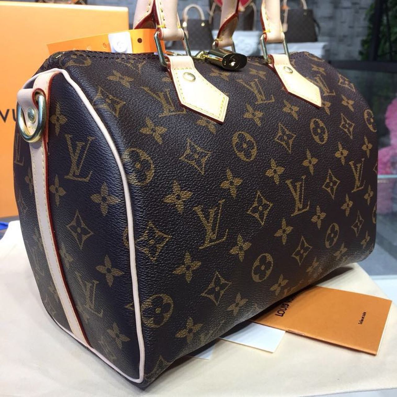 LV Speedy 25 Monogram Canvas For Women, Women’s Handbags 9.8in/25cm LV M41109